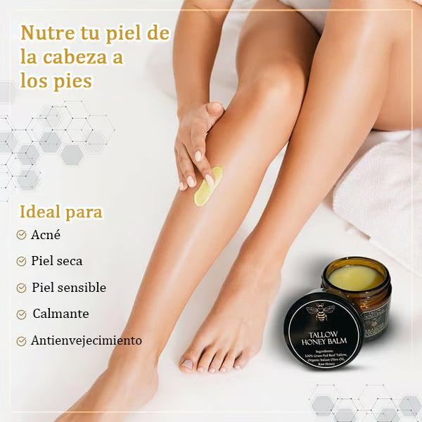 Bellessent® – Bálsamo de Sebo de Res y Miel | Alivio Profundo para la Piel – 100g