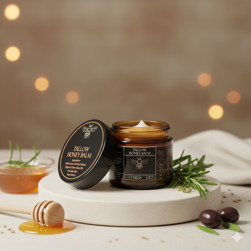 Bellessent® – Bálsamo de Sebo de Res y Miel | Alivio Profundo para la Piel – 100g